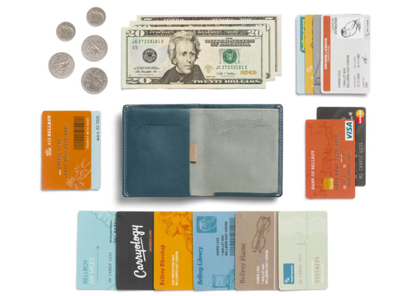 Note Sleeve Wallet　収納力イメージ　引用画像